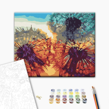 Одуванчики на закате