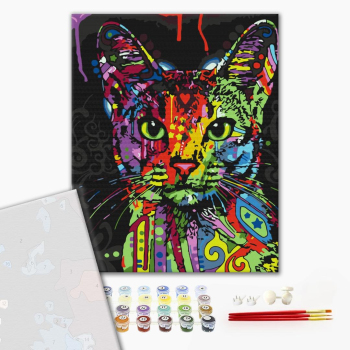 Картина по номерам Преміум картини - Абісинська кішка