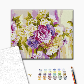 Картина по номерам Квіти - Пастельний натюрморт © Anna Steshenko