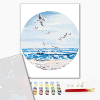 Картина по номерам Преміум картини - Політ над морем © Iryna Ponna
