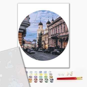 Картина по номерам Преміум картини - Чернівецька вуличка © Oksana Ermoshenko