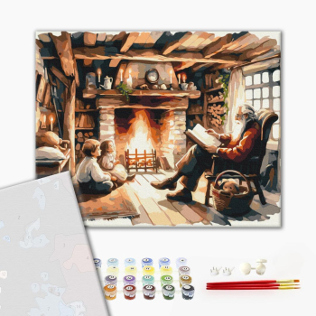 Картина по номерам Преміум картини - Новорічна казка