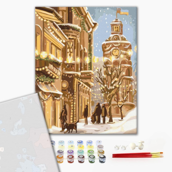 Картина по номерам Преміум картини - Зимова Вінниця © Olena Lazarenko