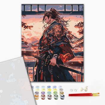Картина по номерам Преміум картини - Самурай