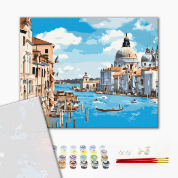 Картина по номерам Преміум картини - Прогулянка Венецією