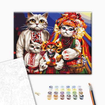 Кошачья семья © Марианна Пащук