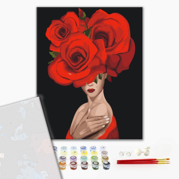 Картина по номерам Преміум картини - Королева троянд