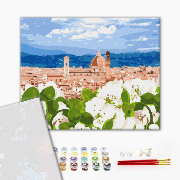Картина по номерам Преміум картини - Квіткова Флоренція