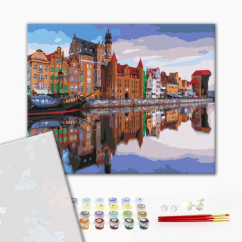Картина по номерам Преміум картини - Набережна Гданська