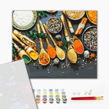 Картина по номерам Преміум картини - Духмяні спеції