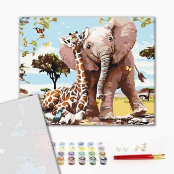 Картина по номерам Преміум картини - Милі друзі