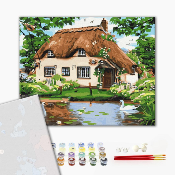 Картина по номерам Преміум картини - Сільський будиночок