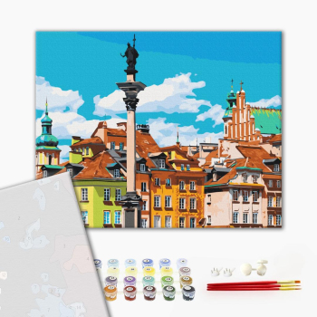 Картина по номерам Преміум картини - Замкова площа. Варшава