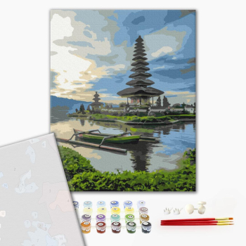 Картина по номерам Преміум картини - Храм Улун Дану. Балі