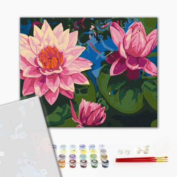 Картина по номерам Преміум картини - Водяне латаття