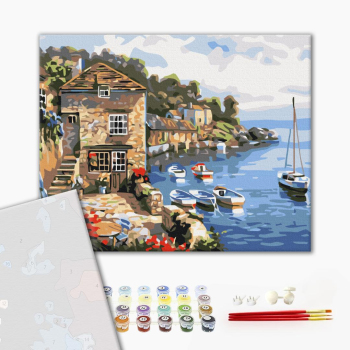 Картина по номерам Преміум картини - Човни в морі