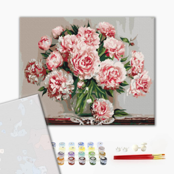 Картина по номерам Преміум картини - Садові піони