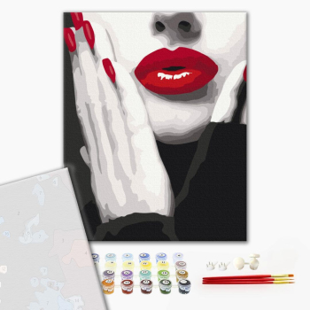 Картина по номерам Преміум картини - Ефектний червоний