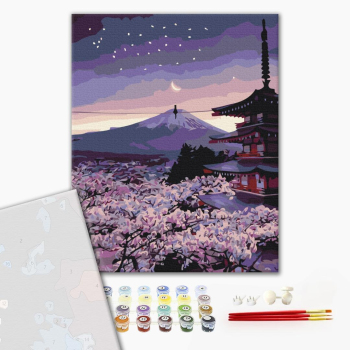 Картина по номерам Преміум картини - Вечірня Японія