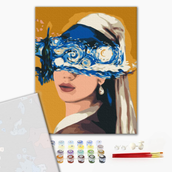 Картина по номерам Преміум картини - Погляд в зоряну ніч © Viktoriya Kovalenko