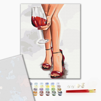 Картина по номерам Преміум картини - Граційний келих ©Alla Berezovska