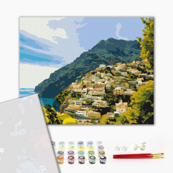 Картина по номерам Преміум картини - Містечко в зелені