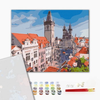 Картина по номерам Преміум картини - Вид на чарівну Прагу