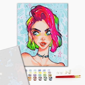 Картина по номерам Преміум картини - Леді грандж @nila_art_art