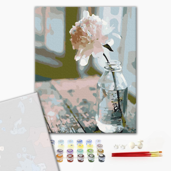 Картина по номерам Преміум картини - Витончений піон