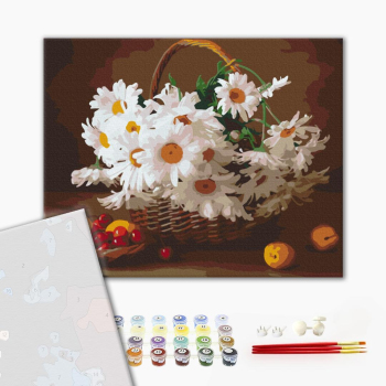 Картина по номерам Преміум картини - Польові ромашки