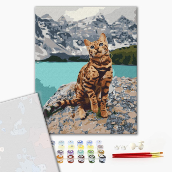 Картина по номерам Преміум картини - Улюбленець в горах