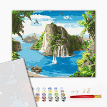 Картина по номерам Преміум картини - Тропічна гавань