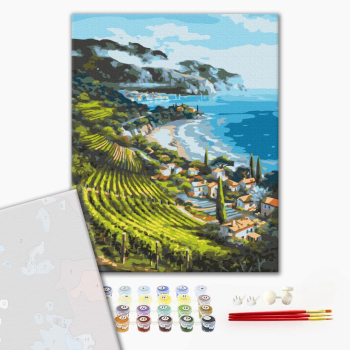 Картина по номерам Преміум картини - Приморське поселення