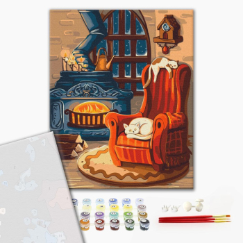 Картина по номерам Преміум картини - Затишна зима © Olena Lazarenko