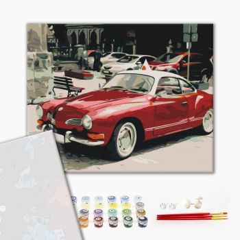 Картина по номерам Преміум картини - Ретро на дорогах міста