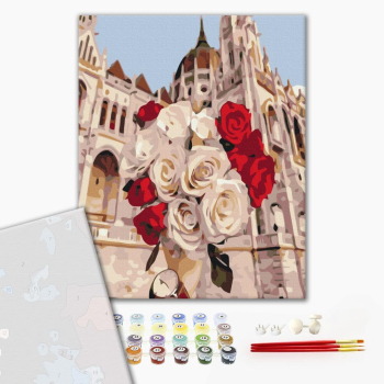 Картина по номерам Преміум картини - Троянди в Будапешті