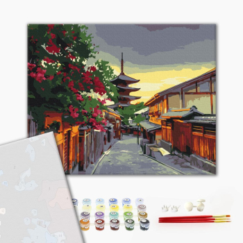 Картина по номерам Преміум картини - Вечір в Кіото