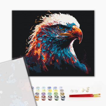 Картина по номерам Преміум картини - Полумʼяний орел