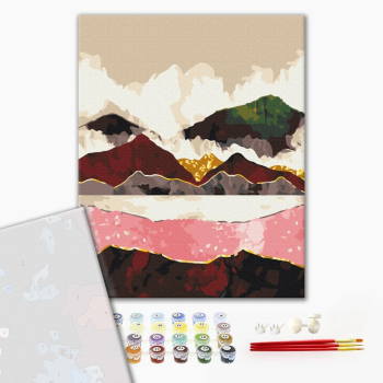 Картина по номерам Преміум картини - Багряні гори