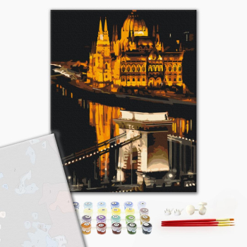 Картина по номерам Преміум картини - Нічний Будапешт