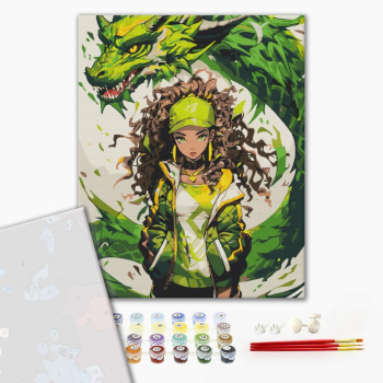 Картина по номерам Преміум картини - Амулет дракона