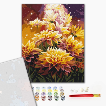 Картина по номерам Преміум картини - Космічні квіти © Anna Steshenko