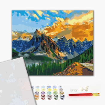 Картина по номерам Преміум картини - Гірський пейзаж