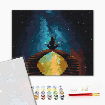 Картина по номерам Преміум картини - Гармонія з космосом