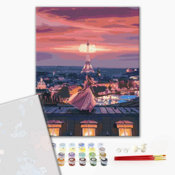 Картина по номерам Преміум картини - Фантастичний вечір в Парижі