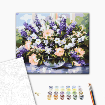 Картина по номерам Квіти - Весняний букет