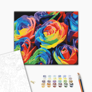 Радужные розы