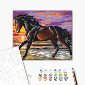 Картина по номерам Тварини, птахи та риби - Буцефал в бігу