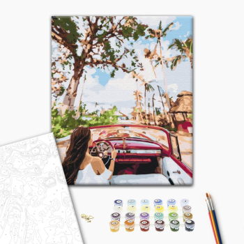 Картина по номерам Города - Вулицями Куби