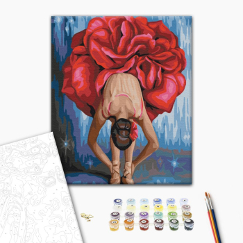 Картина по номерам Люди на картинах - Квіткова балерина